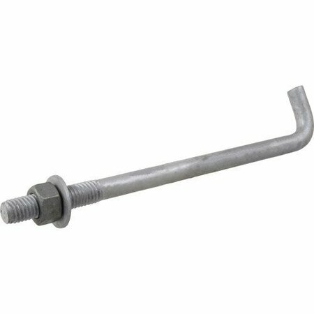 HILLMAN BOLT ANCHOR 1/2 X 10 IN GALV W/NUT WAS 260289